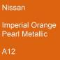 Preview: Nissan, Imperial Orange Pearl Metallic, A12.